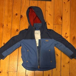 Carter's Two-Tone Blue coat with Hood